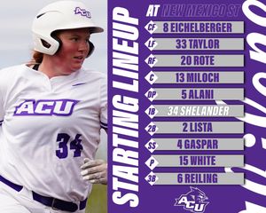 Image post by @ACU_Softball on Twitter