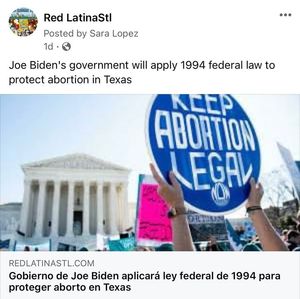 Image post by @redlatina on Facebook