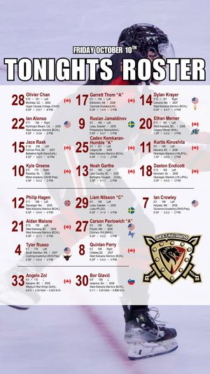 Image post by @Junior Prospects Hockey League on Facebook
