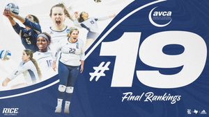 Image post by @RiceVolleyball on Twitter