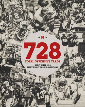 Image post by @huskerfootball on Instagram