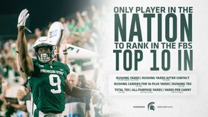 Image post by @MSU_Football on Twitter