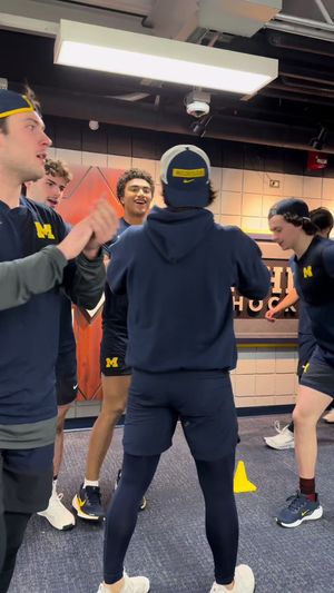 Video post by @umichhockey on TikTok
