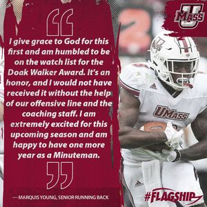 Image post by @umassfootball on Instagram