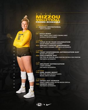 Image post by @MizzouVB on Twitter