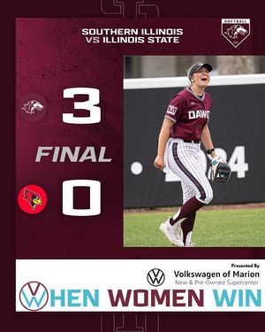 Image post by @siu_softball on Instagram