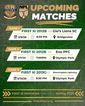 Image post by @TheCelticsSoccerClub on Facebook