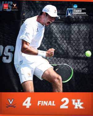 Image post by @UVAMensTennis on Twitter