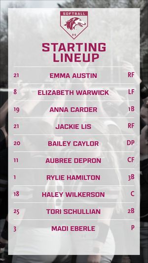 Image post by @SIU_Softball on Twitter