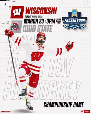 Image post by @BadgerWHockey on Twitter