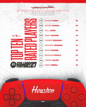 Image post by @uhcougarfb on Instagram