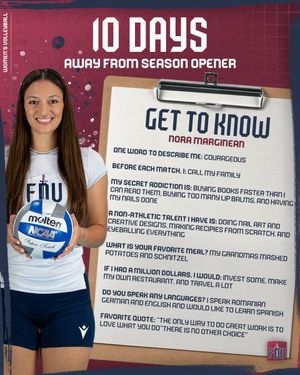 Image post by @FDUKnightsWVB on Twitter