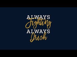 Video post by @FightingIrish on YouTube
