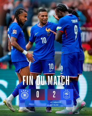 Image post by @equipedefrance on Twitter