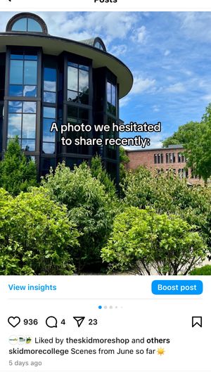 Video post by @skidmorecollege on TikTok