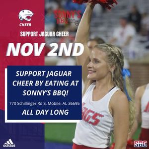 Image post by @southalabama.cheerleading on Facebook