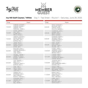 Image post by @IvyHillGolfClub on Facebook