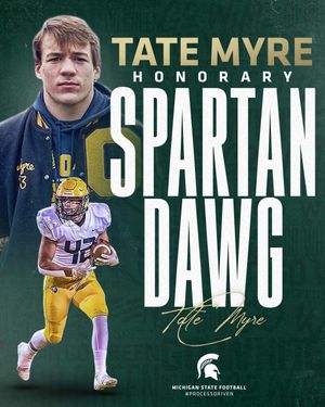 Image post by @MSU_Football on Twitter