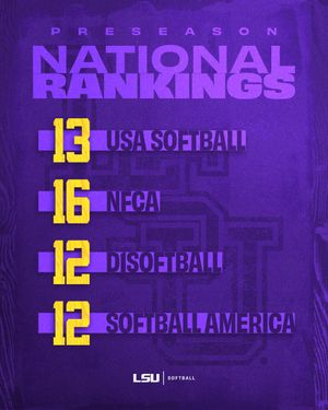 Image post by @LSUsoftball on Twitter