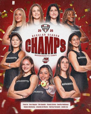 Image post by @UMassTennis on Twitter