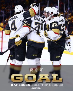 Image post by @vegasgoldenknights on Instagram