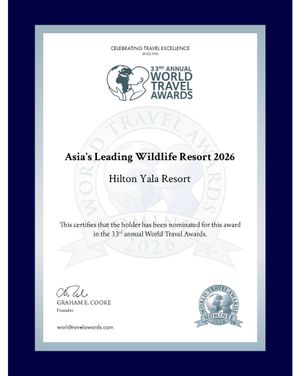 Image post by @hiltonyalaresort on Instagram