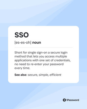 Image post by @1password on Instagram