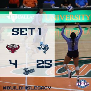 Image post by @ETBU_Volleyball on Twitter