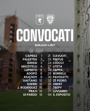 Image post by @cagliaricalcio on Instagram