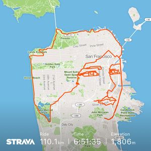Image post by @Strava on Twitter