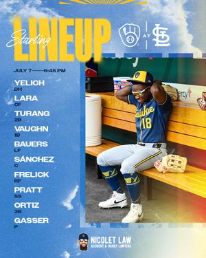 Image post by @Brewers on Twitter