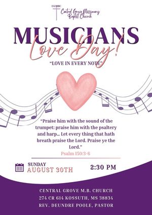 Image post by @Central Grove M.B. Church on Facebook