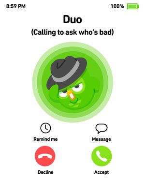 Image post by @duolingoenglishtest on Instagram