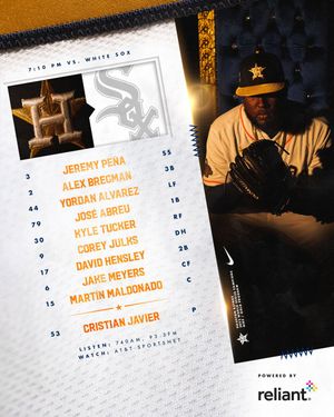 Image post by @astros on Twitter