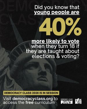 Image post by @rockthevote on Instagram