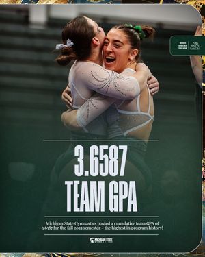 Image post by @msu_gymnastics on Instagram
