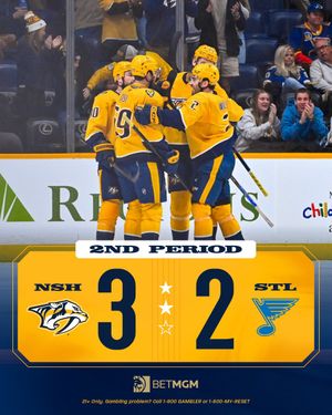 Image post by @PredsNHL on Twitter/X