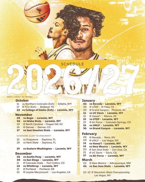 Image post by @wyo_mbb on Twitter