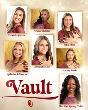 Image post by @OklahomaWGymnastics on Facebook