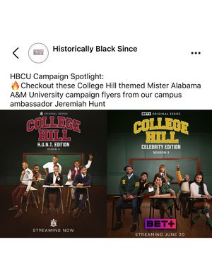 Image post by @historicallyblacksince on Instagram