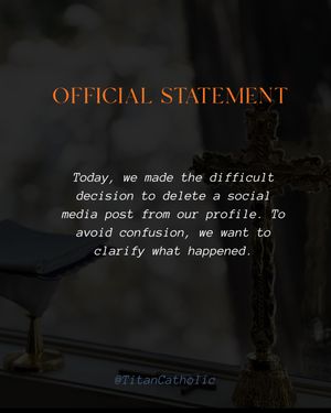 Image post by @titancatholic on Instagram