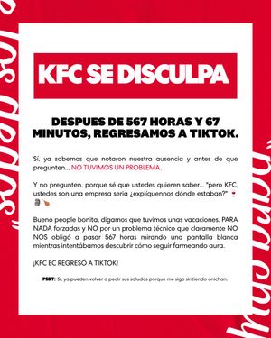 Image post by @kfcecuador on Instagram