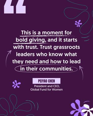 Image post by @globalfundwomen on Instagram