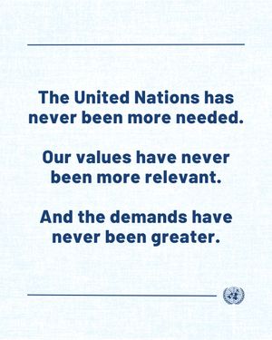Image post by @unitednations on Instagram