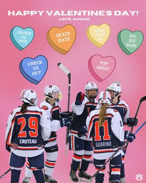 Image post by @auwomenshockey on Instagram