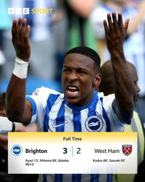 Image post by @BBCSport on Twitter