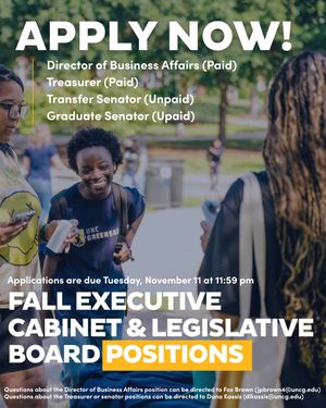 Image post by @uncg.sga on Instagram