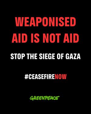 Image post by @greenpeace on Instagram