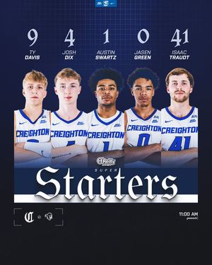 Image post by @Creighton Men's Basketball on Facebook