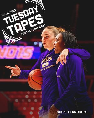 Image post by @uw_wbb on Instagram